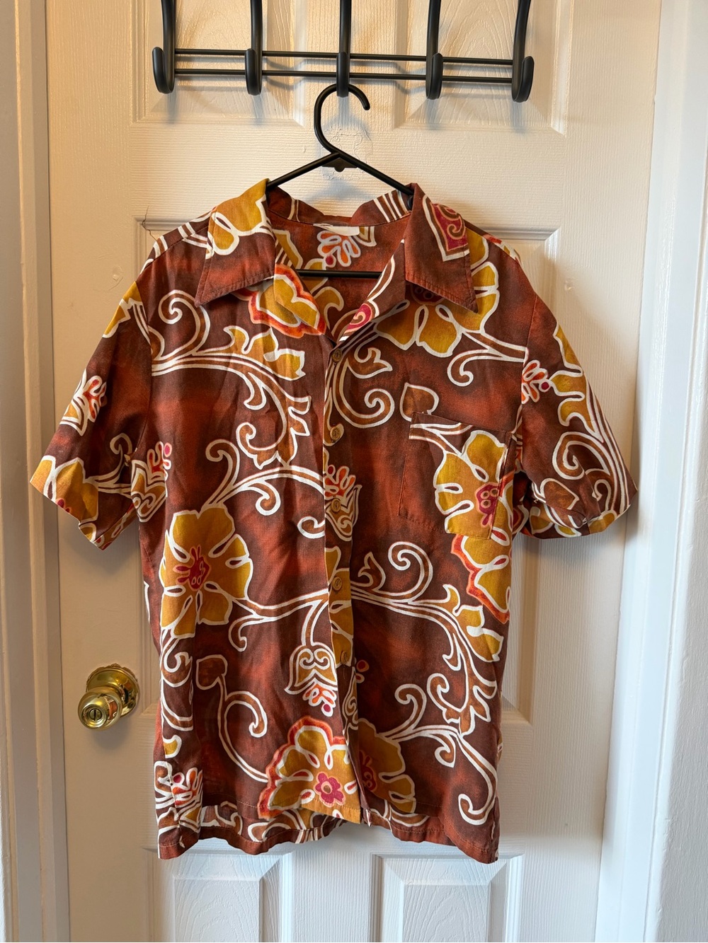 Vintage Kings Road Boxy Dad T-shirt Button Up